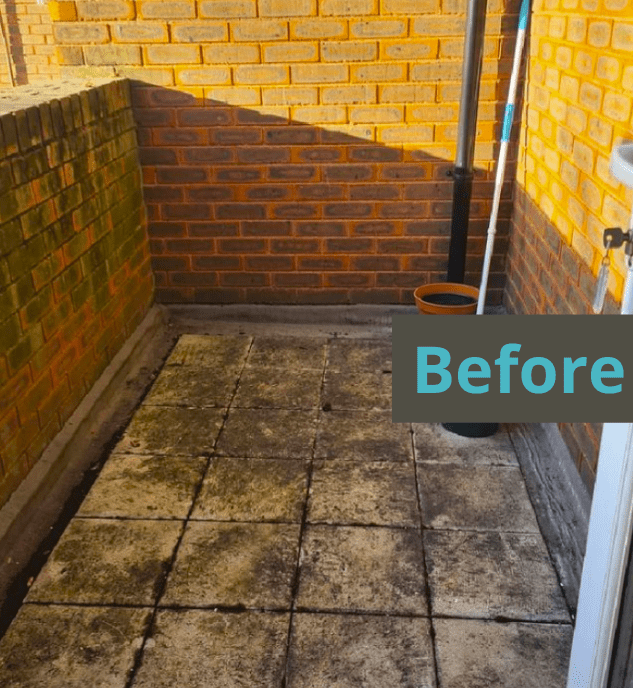 balcony makeover before and after