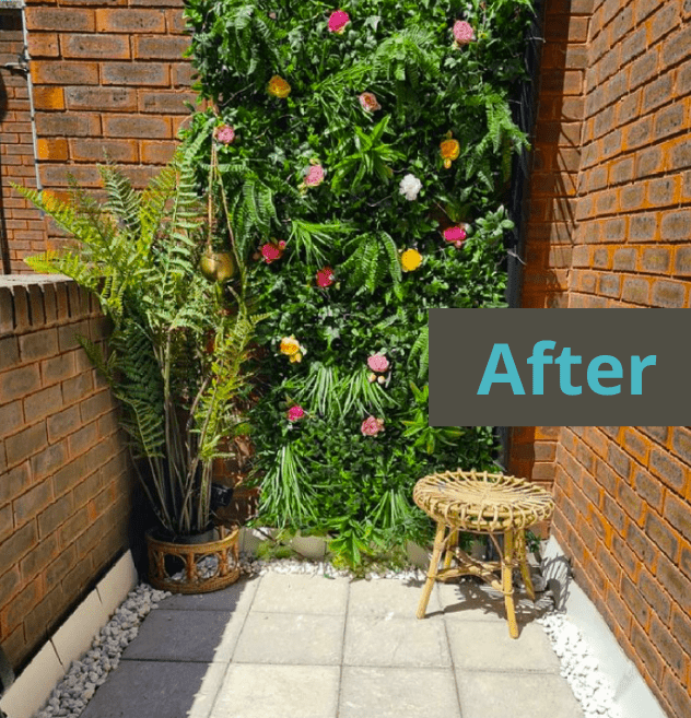 balcony makeover before and after