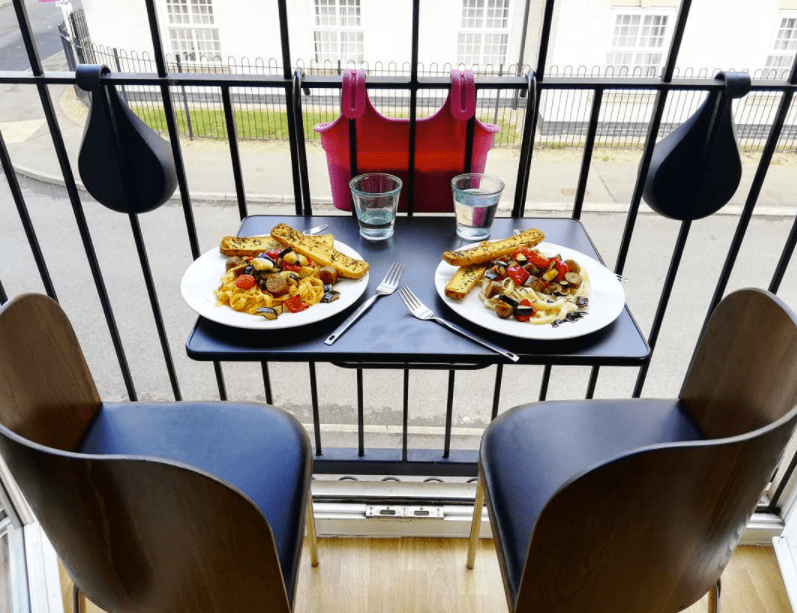 juliet balcony dining