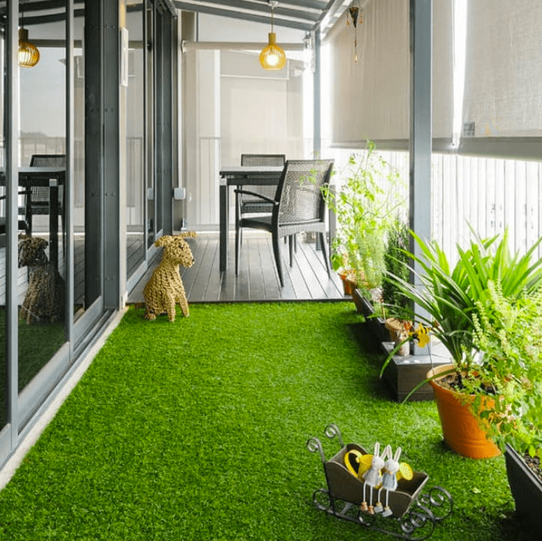 artificial grass ideas for balcony