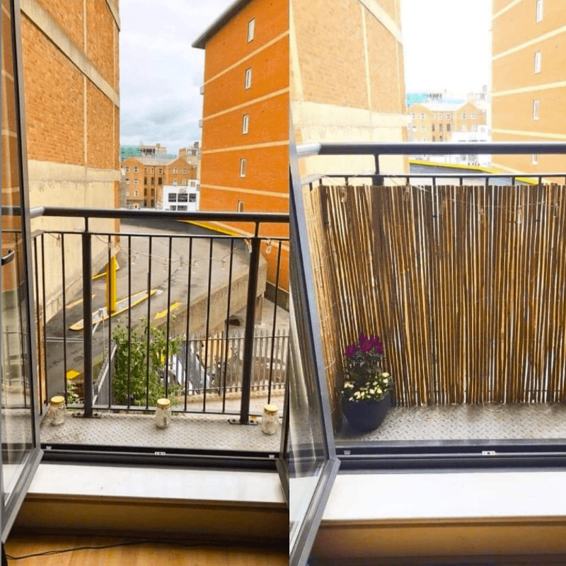 bamboo fence balcony