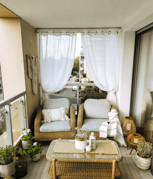 balcony curtains