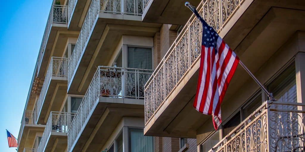 flag holder for balcony railing