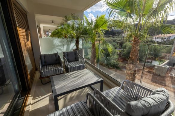 Illustration of Comfortable Balcony Seating