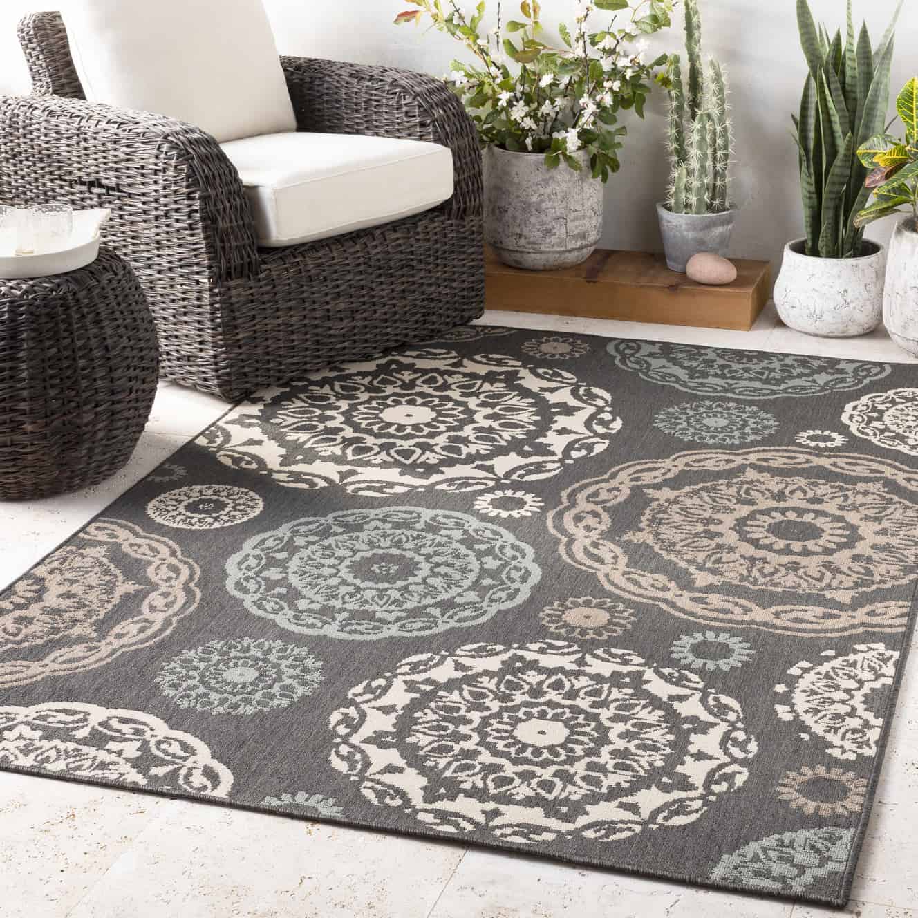 How to Select a Black and White Outdoor Rug Balcony Boss