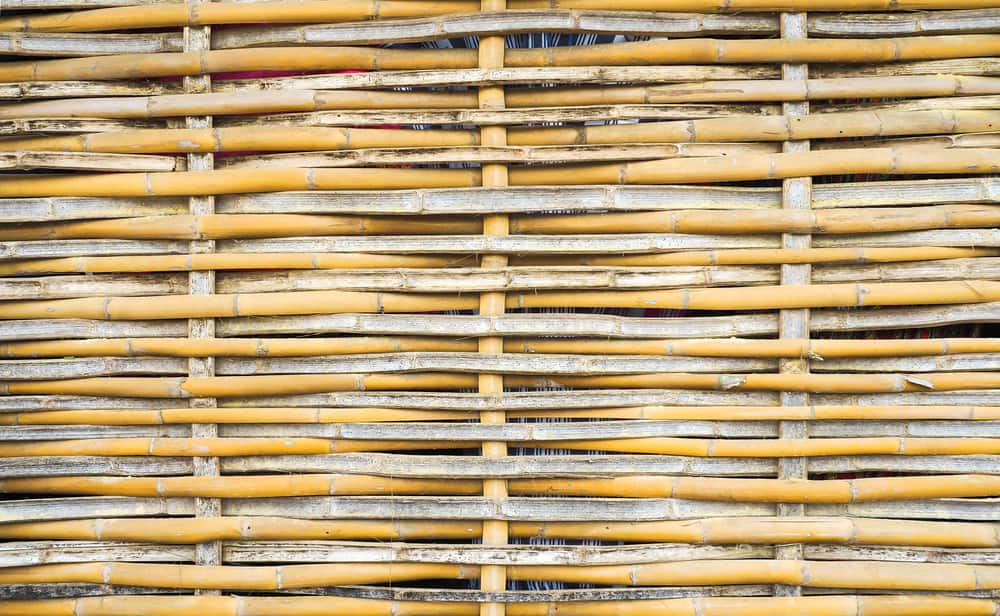 woven bamboo fence