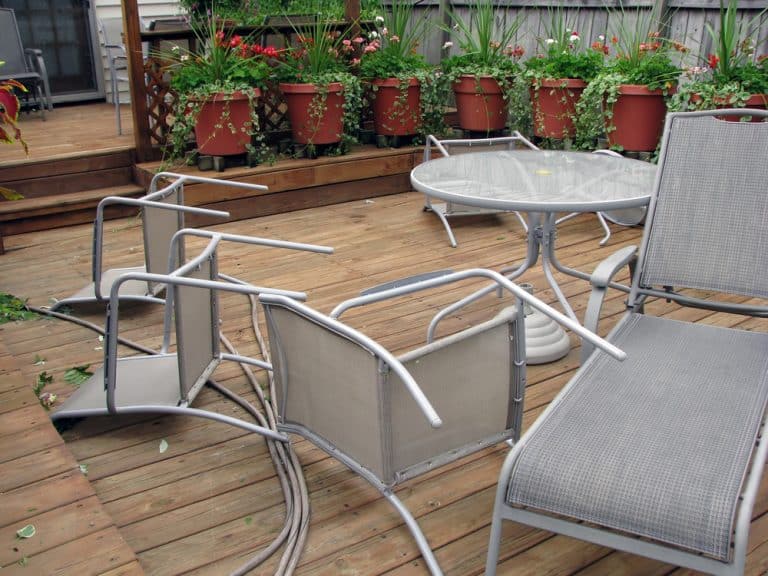14 Ways to Keep Patio Furniture from Blowing Away