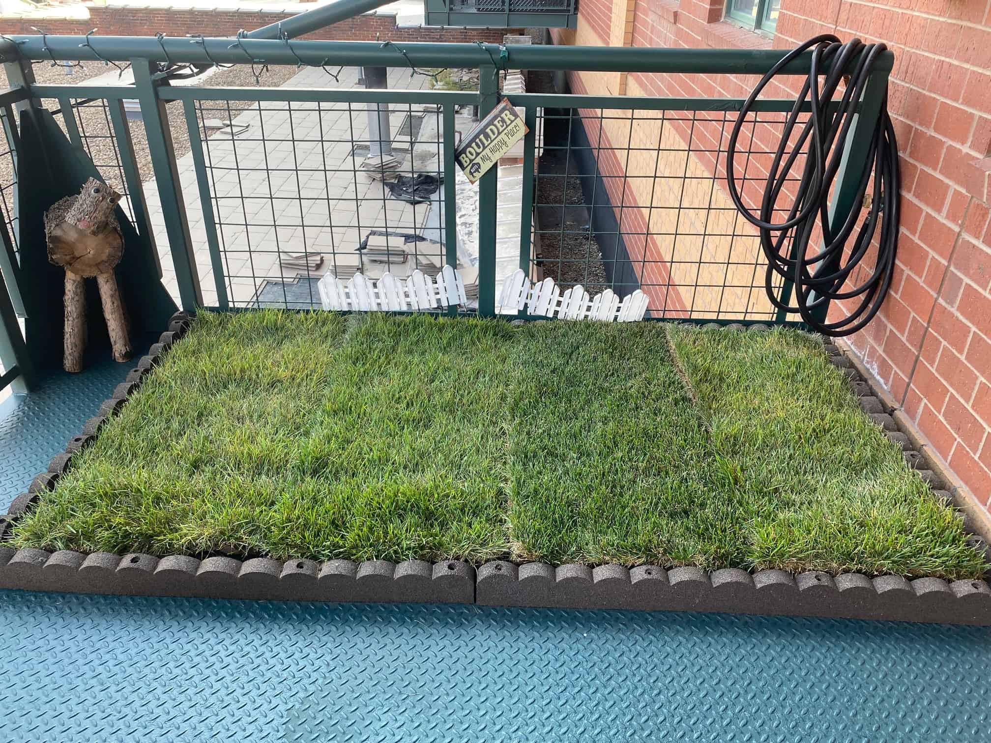 Easy Build DIY Balcony Dog Potty Areas With Real Grass Balcony Boss 